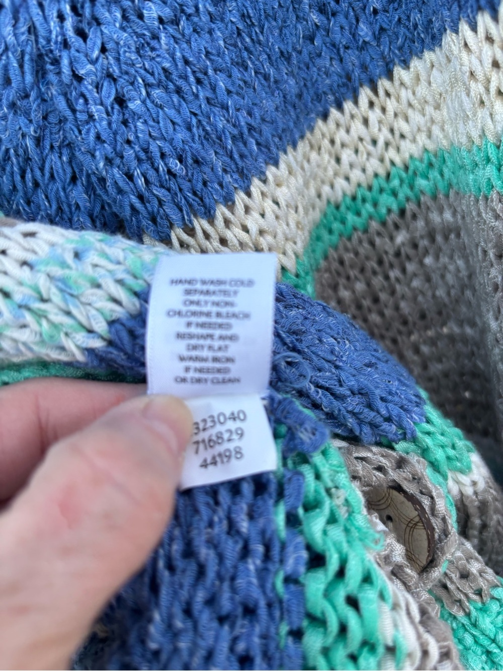JJill  Knit Cardigan Sweater in Blue, Gray & Teal. Worn once. - Picture 3 of 4